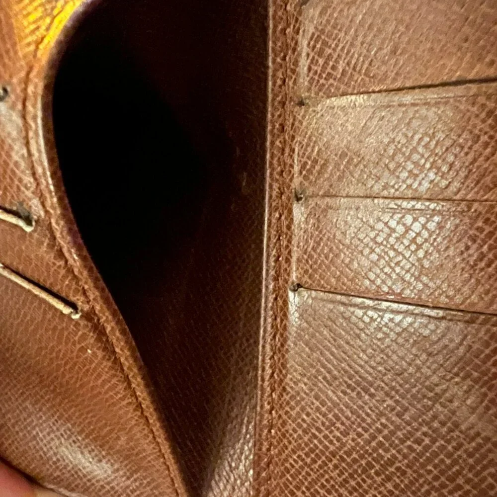 RARE Louis Vuitton men's Monogram wallet made by Malletier vintage collectors